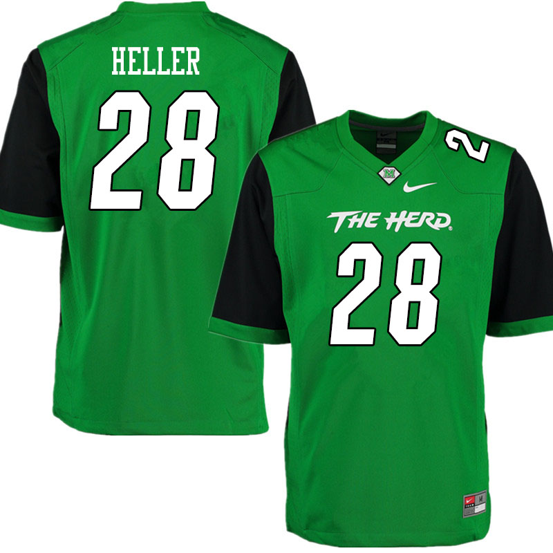 Men #28 Jason Heller Marshall Thundering Herd College Football Jerseys Sale-Gren
